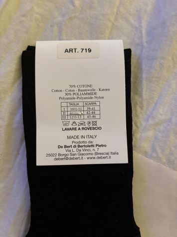 CALZE NUOVE LUNGHE FINO AL GINOCCHIO UOMO IN COTONE FILO SCOZIA MADE IN ITALY - Foto 8