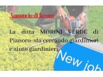 CERCASI OPERAIO GIARDINIERE O AIUTO GIARDINIERE PER ASSUNZIONE URGENTE