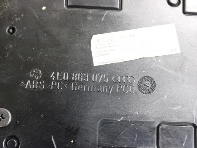 4E0863075 PIASTRA CONTATTO SUPPORTO TELEFONO AUDI A8 3.0 D 171 KW 4X4 (2005) RICAMBIO USATO - Foto 4
