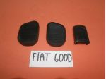 GOMMINI COPRIPEDALI PEDALIERA FIAT 600 PORTE A VENTO  600D PEDAL RUBBERS 600D