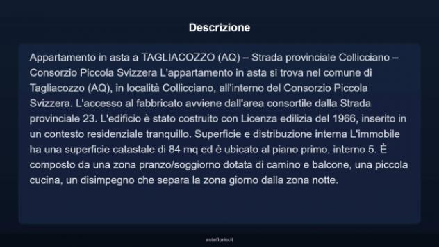 Immobile in asta di 84 m² in vendita a Tagliacozzo - Foto 4