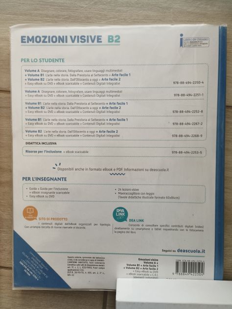 Emozioni visive A B1 B2, DeAScuola -Petrini. N 3 libri - Foto 7