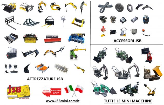 MINI PALA GOMMATA CON BRACCIO DRITTO MS-L113FS JSB - IT - Foto 4