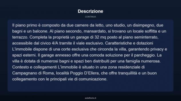 Immobile in asta di 161 m², box auto in vendita a Campagnano di Roma - Foto 5