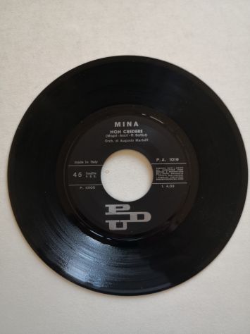 Disco Vinile 45 giri di Mina - "Non credere", originale del 1969. - Foto 3