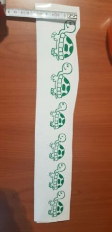 adesivi famigliola tartarughe 6 elementi come in foto - Foto 3
