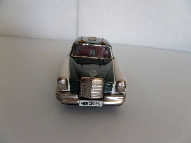Auto polizia (mercedes) in latta, anni 50 Originale d'epoca - Foto 3