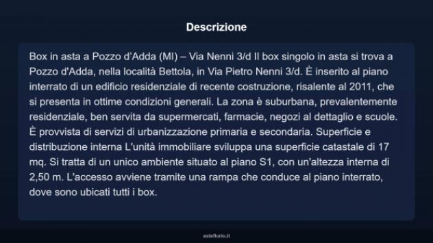 Immobile in asta di 17 m² in vendita a Pozzo d'Adda - Foto 3