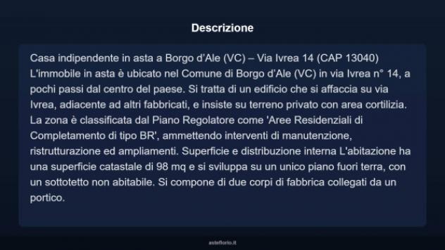 Immobile in asta di 98 m² in vendita a Borgo d'Ale - Foto 5