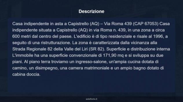 Immobile in asta di 171 m² in vendita a Capistrello - Foto 17