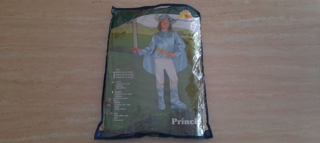 COSTUME / VESTITO DI CARNEVALE DA PRINCIPE AZZURRO PER BAMBINO,TAGLIA 7 - 9 ANNI - Foto 3
