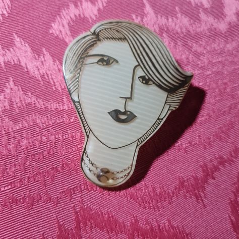 Léa Stein Paris spilla vintage , in acetato di celluloide