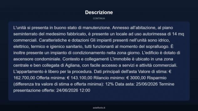 Immobile in asta di 79 m², box auto in vendita a Agliana - Foto 18