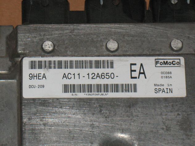 AC11-12A650-EA ECU FORD TRANSIT 2.4 DCU-209 AC1112A650EA 9HEA DCU209 - Foto 2