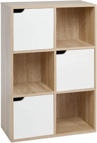Mondeer libreria in legno a scaffali e porte - Foto 4