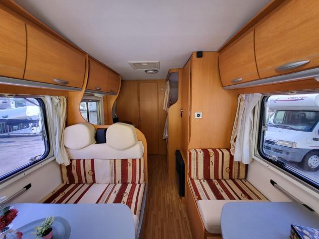 CAMPER CI DUCATO MANSARDATO 7 POSTI LETTI CASTELLO CLIMATIZZATORE DOPPIA DINETTE GENERALI USATO - Foto 10