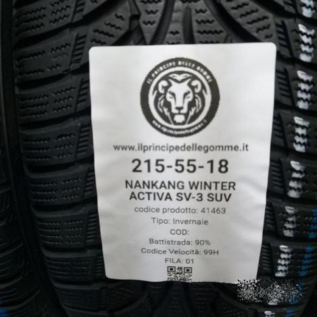 4 gomme 215 55 18 nankang a41463 - Foto 2
