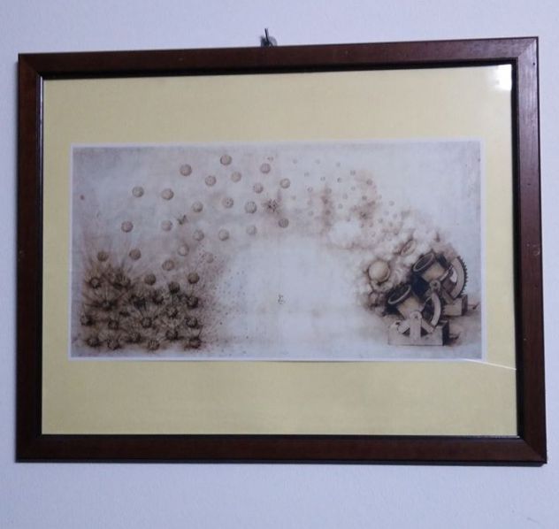 Due quadri con cornici in legno