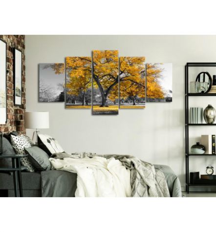 Quadro Alberi Gialli 100x50 E 200x100 ARREDALACASA - Foto 2