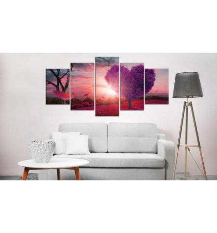Quadro Per Innamorati 100x50 E 200x100 - Rosso - ARREDALACASA - Foto 2