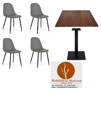 Set Rimini Sedie e Tavoli Per Arredamento Bar Ristorante Stile Moderno