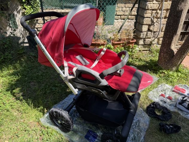 Inglesina Quad Trio rosso completo e super accessoriato condizioni eccellenti - Foto 3