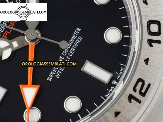Rolex Replica EXPLORER II 42MM 216570 NERO 904L SS 1:1 BEST EDITION QUADRANTE NERO SUL BRACCIALE 3285 V4 - Foto 12