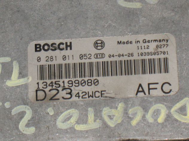 0281011052 ECU CENTRALINA MOTORE FIAT DUCATO 1345199080 1039S05701 - Foto 2