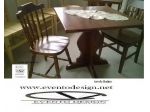 tavolo fratino 70x70x3 e n2 sedie old america tinta noce per ristorante