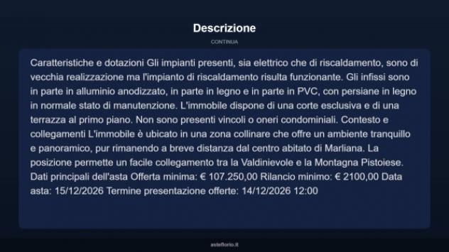 Immobile in asta di 238 m² in vendita a Marliana - Foto 12