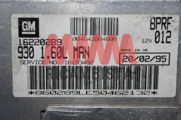16220289 Alfa Romeo 145 1.6 centralina motore GM - Foto 2