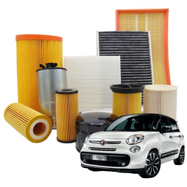 Kit Tagliando Auto Fiat 500 L Filtro Aria Olio Carburante Abitacolo