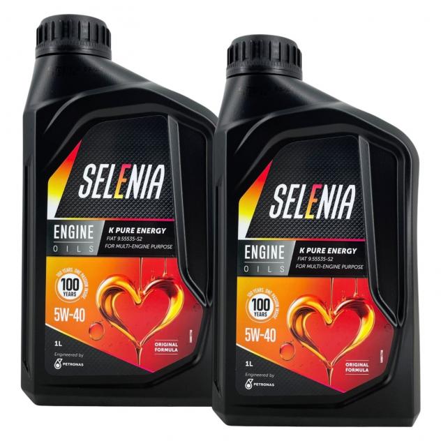 Olio Motore Selenia K Pure Energy 5W-40 2L Specifiche Fiat 955535-S2 C3