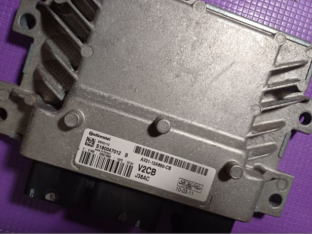 AV21-12A650-CB V2CB CENTRALINA MOTORE FORD FIESTA 6 1.2 60KW S180047012B EMS2102 - Foto 3