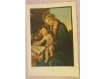 GRANDE IMMAGINE DELLA VERGINE COL FIGLIO DI BOTTICELLI - CON PREGHIERA PER L'ANN