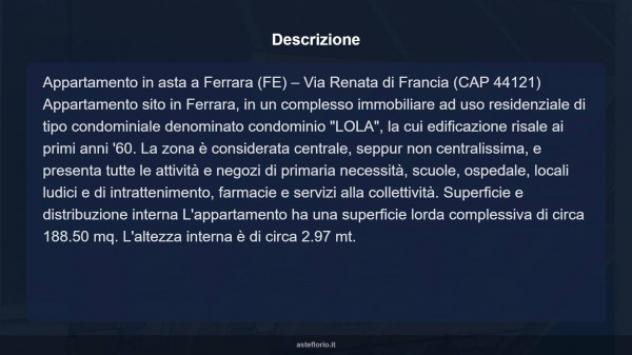 Immobile in asta di 188 m² con più di 5 locali in vendita a Ferrara - Foto 17