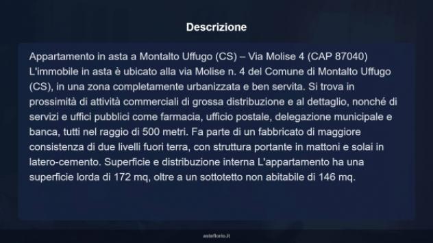 Immobile in asta di 172 m² con più di 5 locali in vendita a Montalto Uffugo - Foto 7