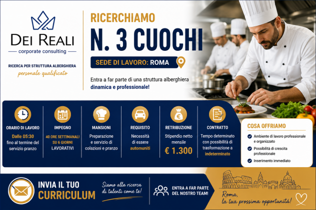 CUOCHI STRUTTURA ALBERGIERA – ROMA - Foto 2