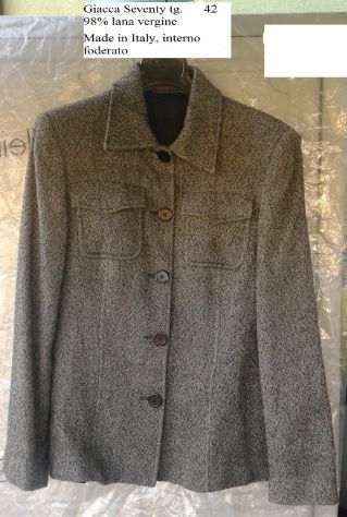 SEVENTY, tg. 40/42 giacca elegante lana vergine - Foto 5