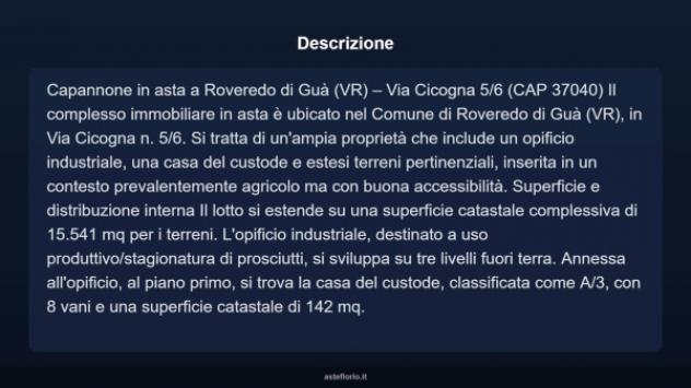 Immobile in asta di 4460 m² in vendita a Roveredo di Guà - Foto 5