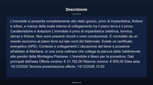 Immobile in asta di 143 m² in vendita a Marliana - Foto 7