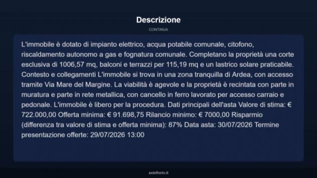 Immobile in asta di 160 m² con più di 5 locali in vendita a Ardea - Foto 13