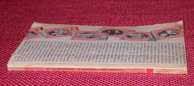 IL CANTO DELL'ETERNA PRIMAVERA, Walter Poliseno, ROMANZI ROSA N. 38, 1967. - Foto 4
