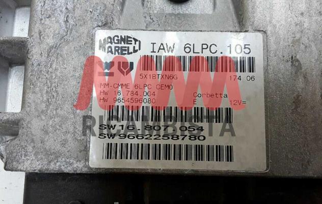 9662258780 IAW6LPC.105 Peugeot 207 centralina motore Magneti Marelli - Foto 2