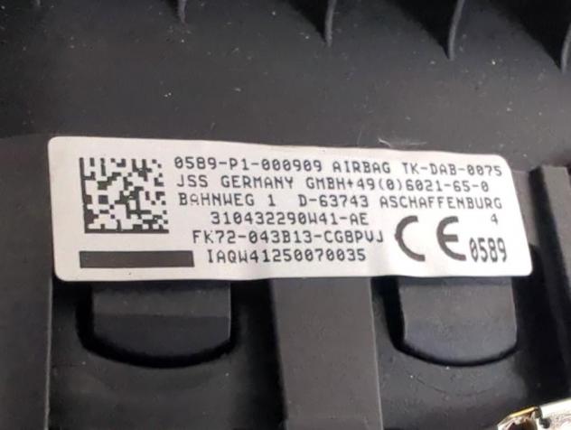 FK72-14D374-AF KIT AIRBAG LAND ROVER DISCOVERY SPORT L550 2.2 D 4X4 110KW AUT 5P (2015) RICAMBIO USATO CON CENTRALINA AIRBAG, AIRBAG VOLANTE, AIRBAG P - Foto 5