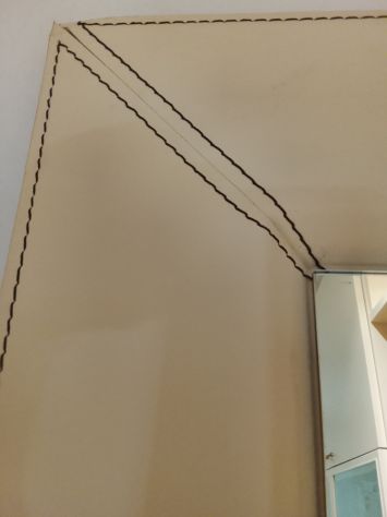 SPECCHIO CATTELAN IN PELLE BEIGE - Foto 5