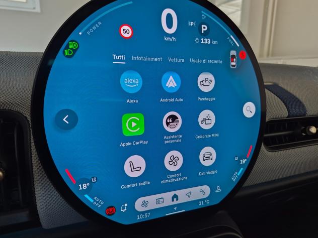 MINI Cooper C STEPTRONIC TETTO PANORAMICO APRIBILE SEDILI IN PELLE RISCALDABILI FULL LED OLED 24 CM APPLE CAR PLAY/ANDROID AUTO RETROCAMERA - Foto 4