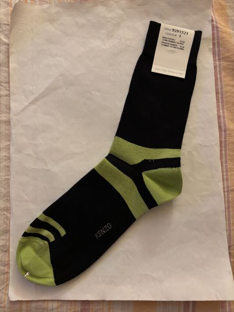 CALZE NUOVE DA UOMO LEGGERE FIRMATE ORIGINALI”KENZO”MADE IN ITALY IN COTONE - Foto 7