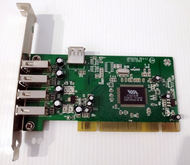 Scheda espanzione PCI Hub 4+1 porte USB - Foto 4