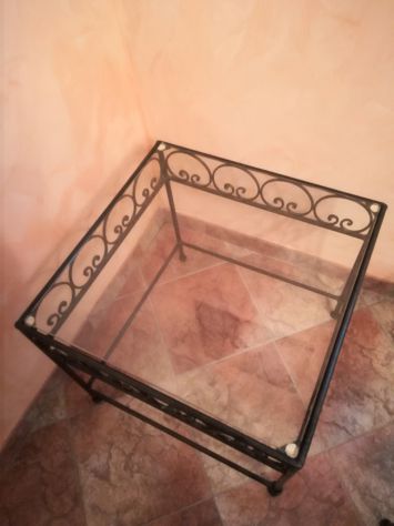 Set di tavolini in ferro e vetro - Foto 4